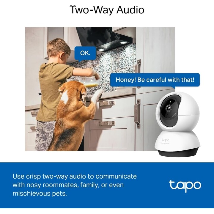 TP-LINK Telecamera di sorveglianza a 360° Tapo C220