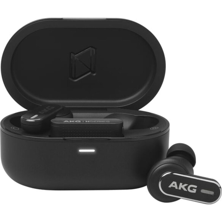 Cuffie AKG Wireless Bluetooth 5.3 con cancellazione del rumore, microfono e audio ad alta risoluzione - nero