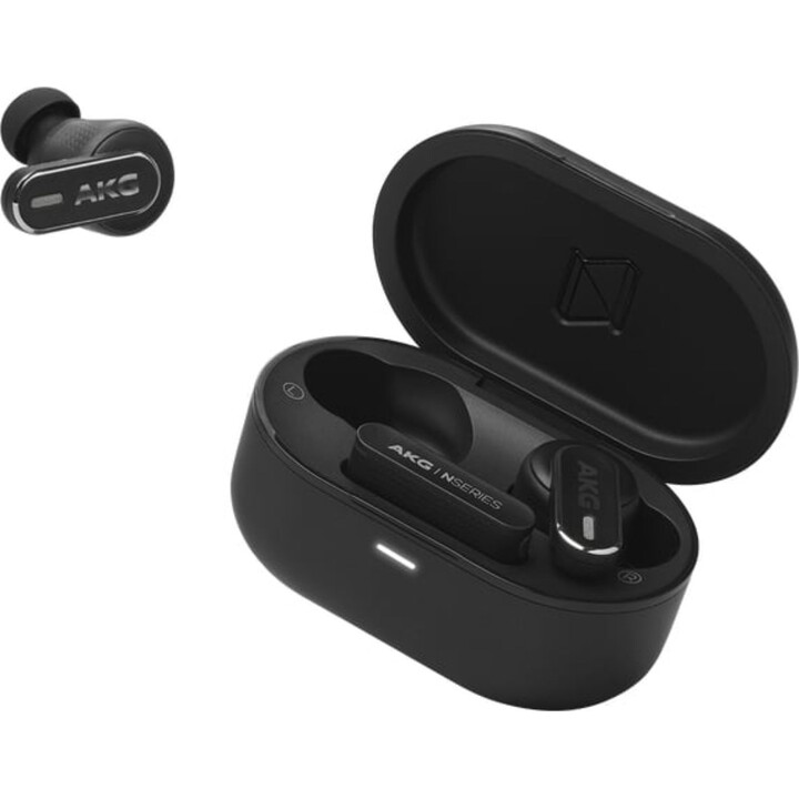 Casque sans fil AKG Bluetooth 5.3 avec suppression du bruit, microphone et audio haute résolution - Noir