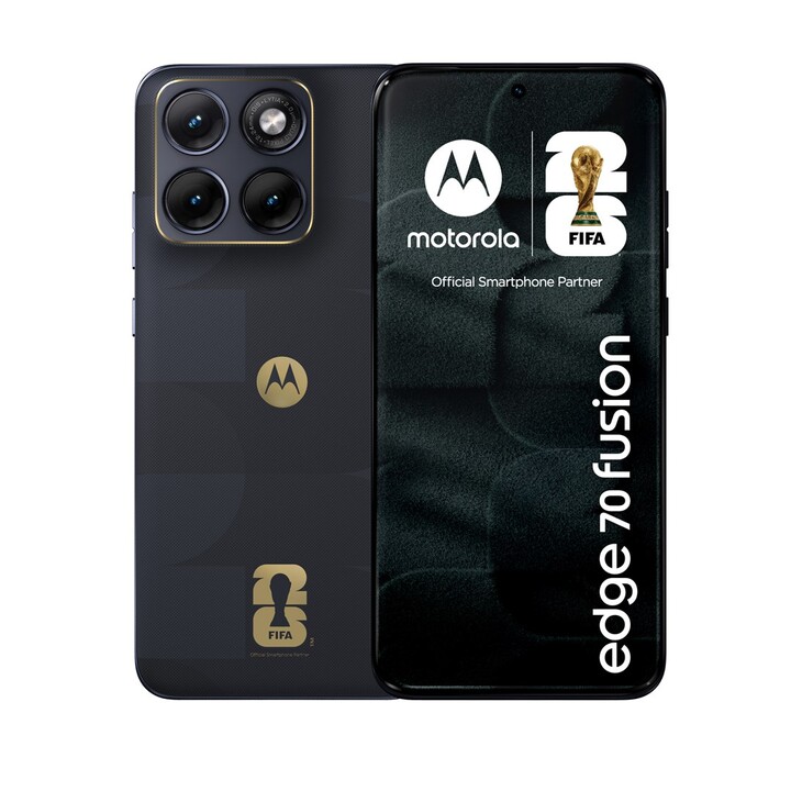 Motorola edge 70 fusion FIFA Edition 17,2 cm (6,78") double SIM Android 16.0 5G USB Type-C 8 Go 256 Go 5 200 mAh Noir