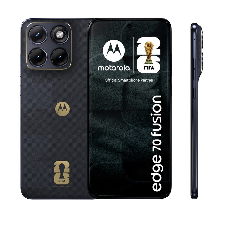 Motorola edge 70 fusion FIFA Edition 17,2 cm (6,78") double SIM Android 16.0 5G USB Type-C 8 Go 256 Go 5 200 mAh Noir