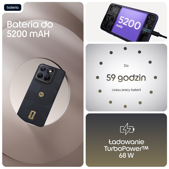 Motorola edge 70 fusion FIFA Edition 17,2 cm (6,78") double SIM Android 16.0 5G USB Type-C 8 Go 256 Go 5 200 mAh Noir