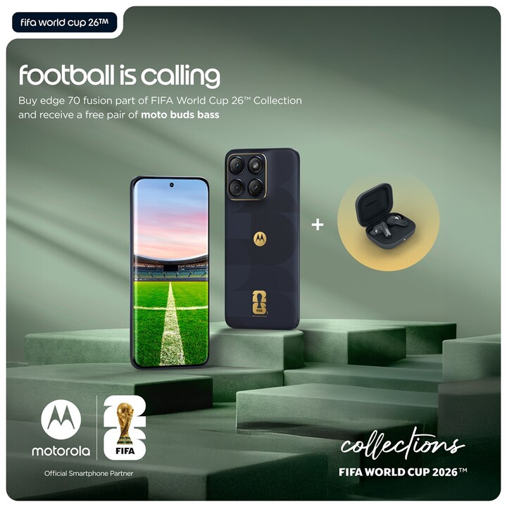 Motorola edge 70 fusion FIFA Edition 17.2 cm (6.78") Dual SIM Android 16.0 5G USB Type-C 8 GB 256 GB 5200 mAh Black