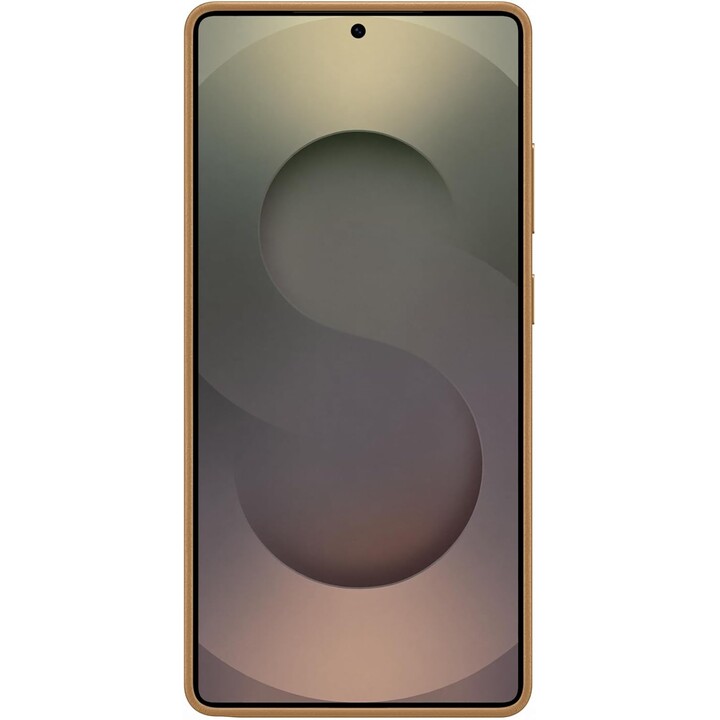 Étui en cuir vegan Kindsuit pour Samsung S938 S25 Ultra Camel EF-VS938PFE