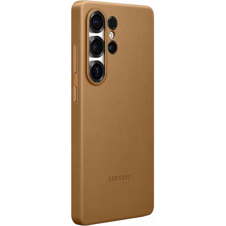 Samsung S938 S25 Ultra Kindsuit Capa de couro vegano Camel EF-VS938PFE
