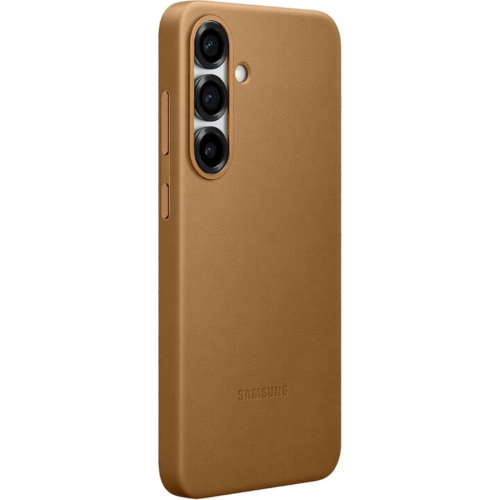 Capa Samsung Kindsuit na cor camelo, para o Samsung Galaxy S25+