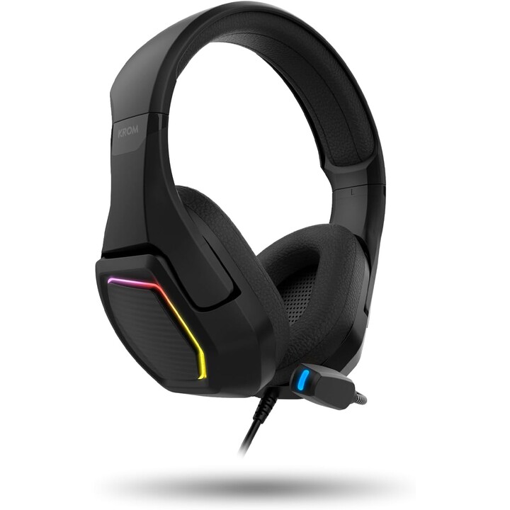Cuffie da gioco con microfono Krom Kopa 7.1/ USB 2.0/ Nero
