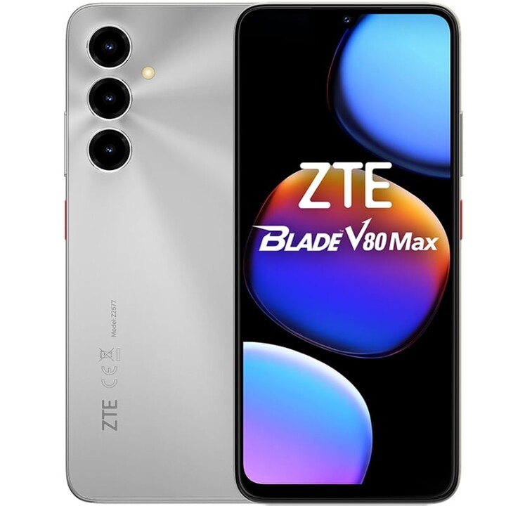 Smartphone ZTE Blade V80 Max, 4GB 128GB, 6.9 IPS LCD HD+, 6000mAh, plateado