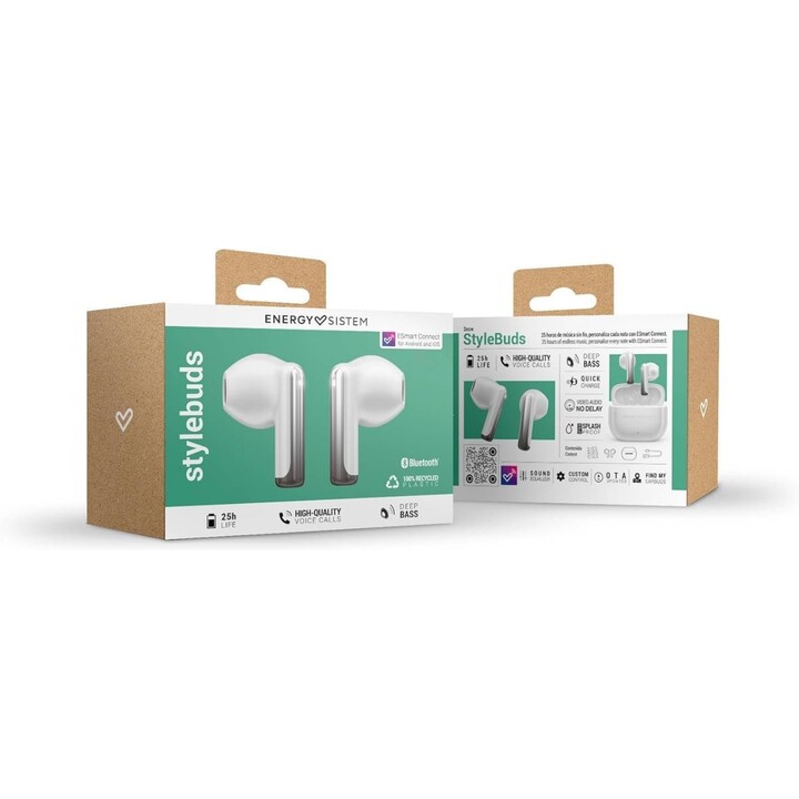 Energy Sistem StyleBuds Auscultadores Bluetooth True Wireless Snow