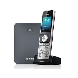 Yealink W76P, teléfono IP gris de 20 líneas con pantalla TFT