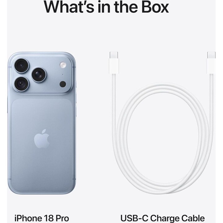 Apple iPhone 18 Pro 2 TB, 5G-Smartphone mit Apple Intelligence, Kamerasteuerung, A20 Pro-Chip, Blau