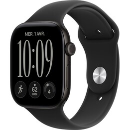 Apple Watch Series 12 GPS 46mm Black Aluminum Case Black Sport Band M/L