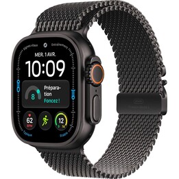Apple Watch Ultra 4 GPS Cellular 49mm Titanium Black Case Milanese Loop Titanium Black L