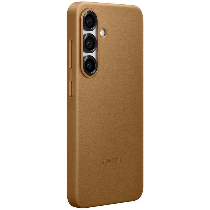 Funda de piel vegana Kindsuit para Samsung S931 S25 dorada EF-VS931PF
