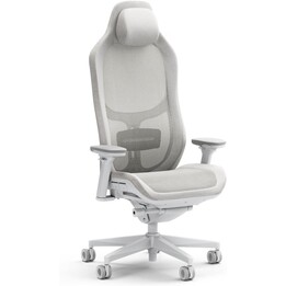 Fractal Design Refine Mesh Light, Cadeira para jogos, Cadeira ergonómica de escritório, ajustável em 4D, cinzento claro