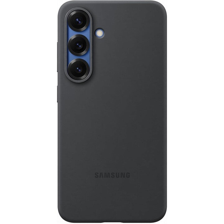 Capa de silicone Samsung para Galaxy S25 (preto)