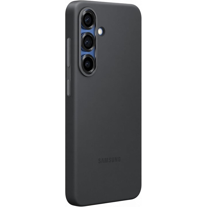 Funda de silicona Samsung para Galaxy S25 (negra)