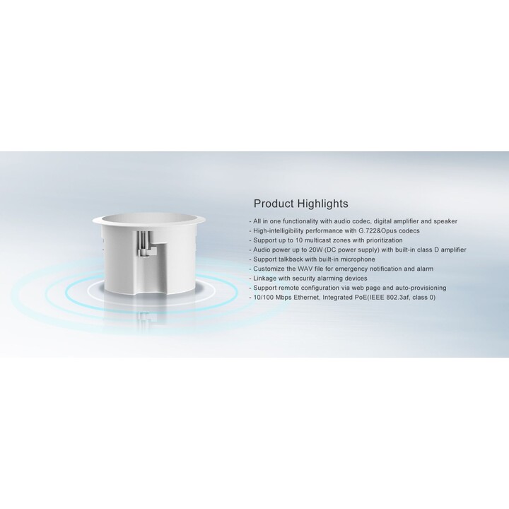 Fanvil FH-S01 SIP PoE Ceiling Speaker 10/100 Mbps