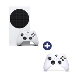 Microsoft Xbox Series S de 512 GB en blanco + mando inalámbrico Xbox en blanco