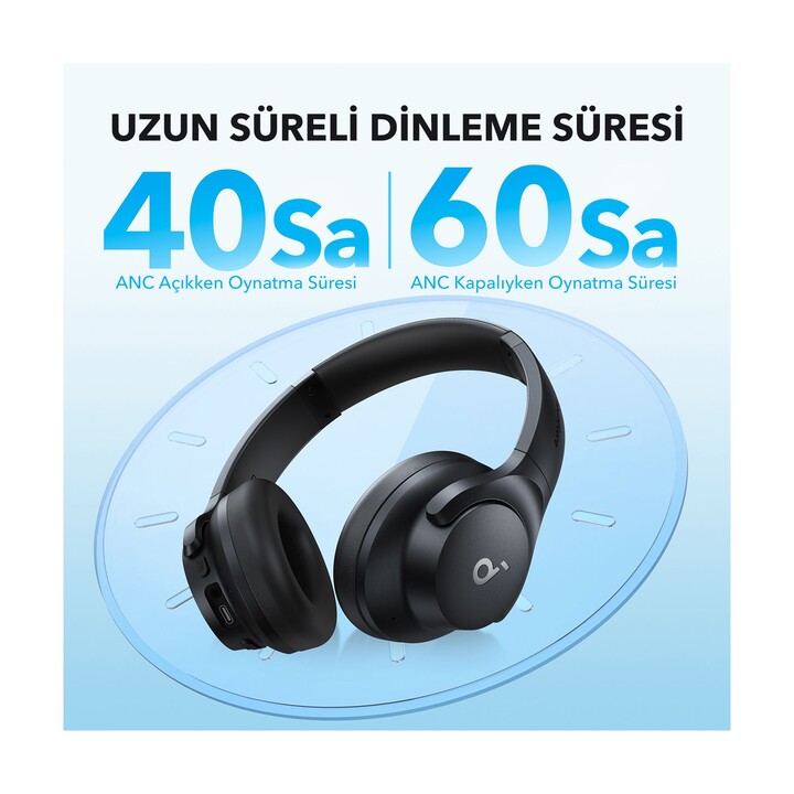 Soundcore Q20i, con cavo, chiamate/musica, cuffie, bianco