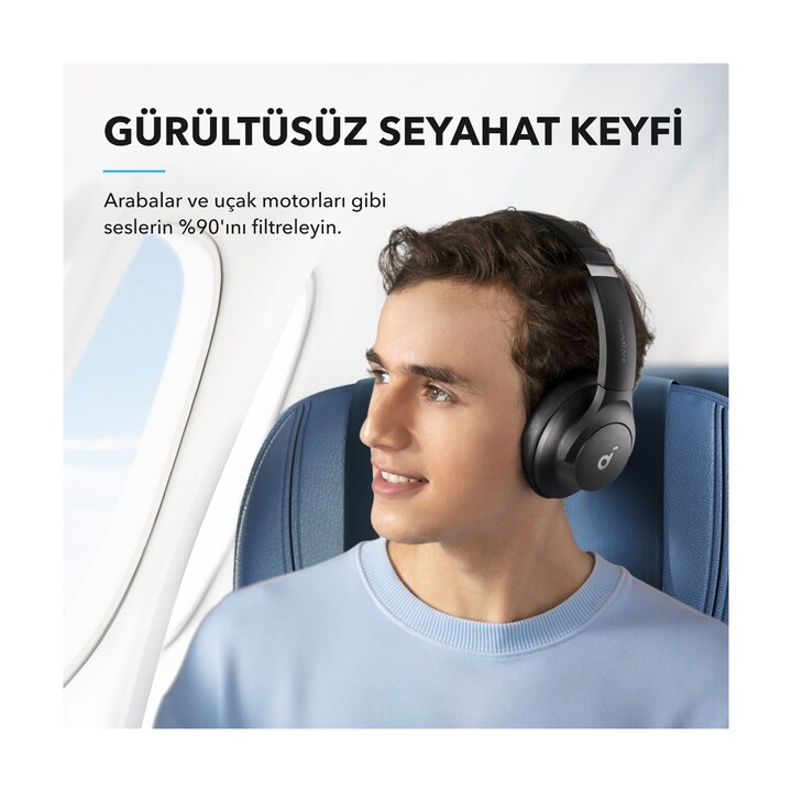 Soundcore Q20i, Wired, Calls/Music, Headphones, White