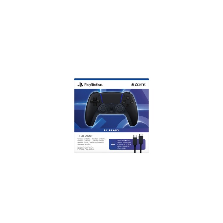 Mando de Sony Interactive Entertainment DualSense negro, Bluetooth/USB, analógico/digital, para PlayStation 5 y PC