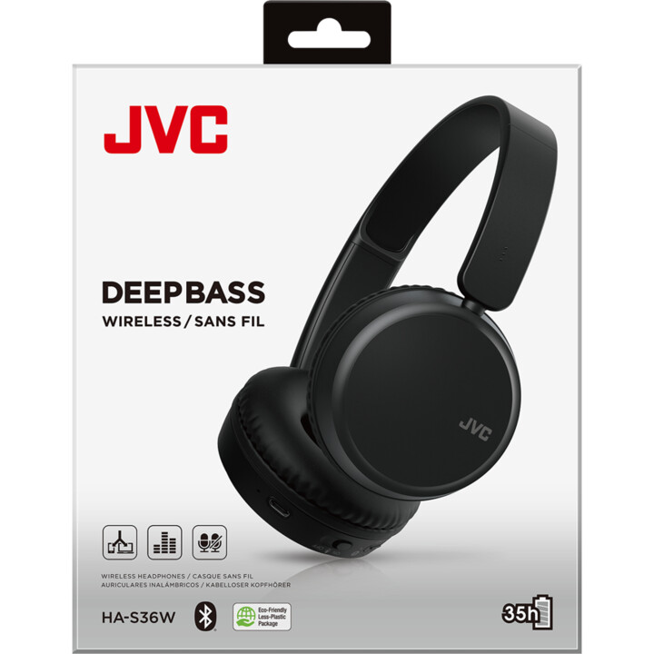 Jvc Headphones Has-36Wbu Bt Black