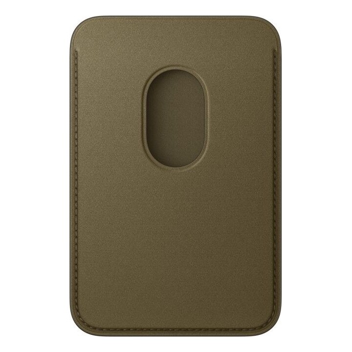 Custodia a portafoglio FineWoven per iPhone con MagSafe - Verde oliva scuro