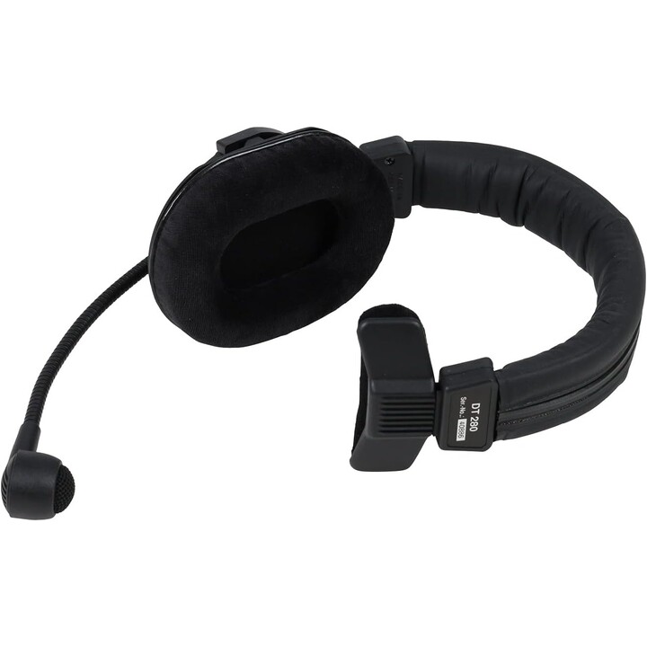 Auriculares Beyerdynamic DT 280 MK II de 200/80 ohmios con auricular único y micrófono dinámico