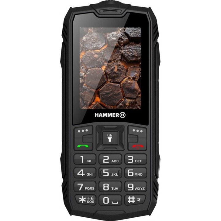 Telemóvel resistente HAMMER Rock TLHAROCKLTE - Unisoc T127 · 2,4 · 4G · 128 MB · IP68 · Preto