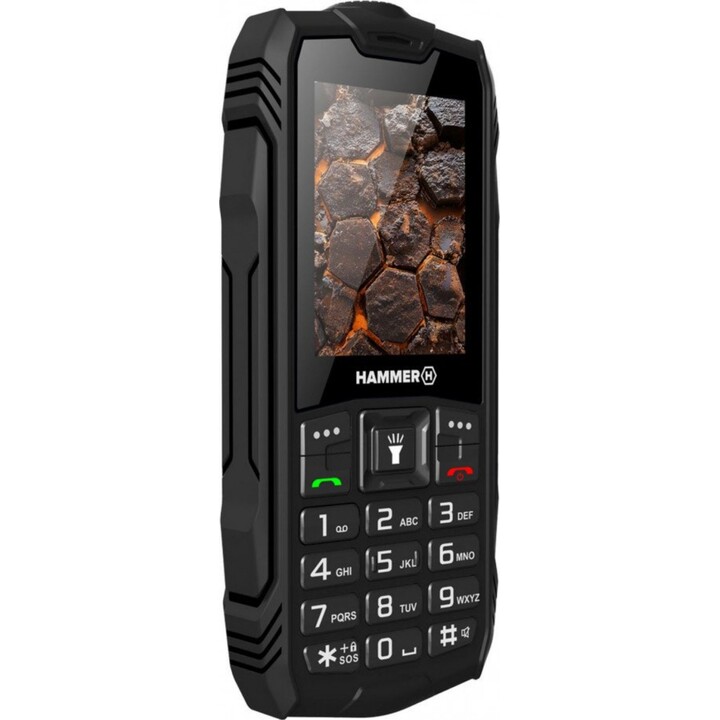 Cellulare rugged HAMMER Rock TLHAROCKLTE - Unisoc T127 · 2,4 · 4G · 128 MB · IP68 · Nero
