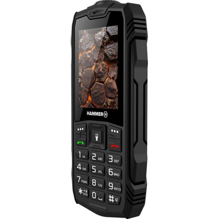 Cellulare rugged HAMMER Rock TLHAROCKLTE - Unisoc T127 · 2,4 · 4G · 128 MB · IP68 · Nero