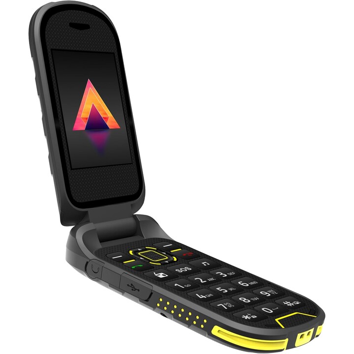 Robustes Mobiltelefon HAMMER Bow – 2,4 · 4G · 48 MB · IP68 · Schwarz