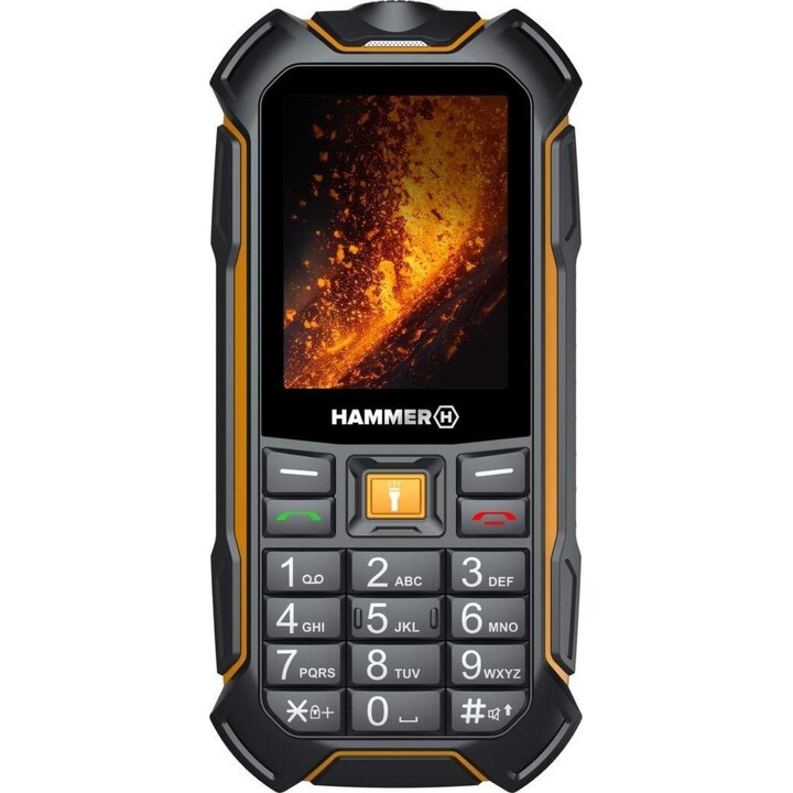 Téléphone portable robuste HAMMER Boost - 2,4 · 4G · 64 Mo · 128 Mo · IP68 · Noir