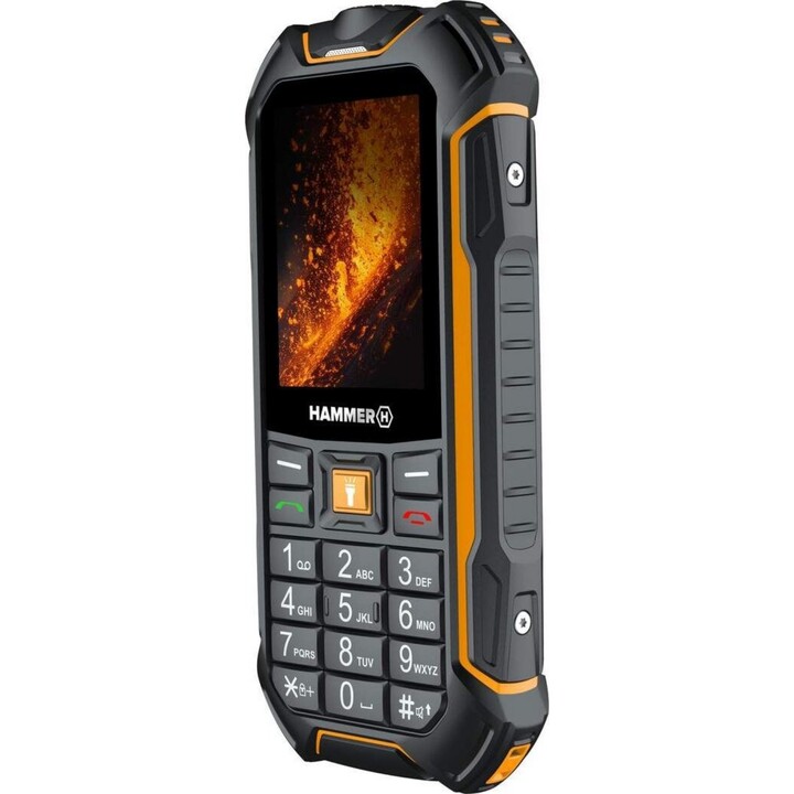Téléphone portable robuste HAMMER Boost - 2,4 · 4G · 64 Mo · 128 Mo · IP68 · Noir