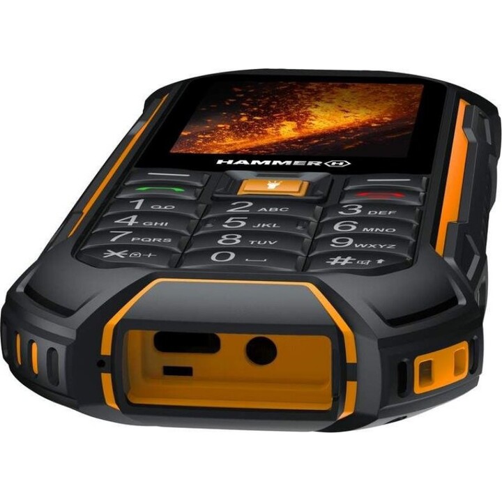 Robustes Mobiltelefon HAMMER Boost – 2.4 · 4G · 64 MB · 128 MB · IP68 · Schwarz