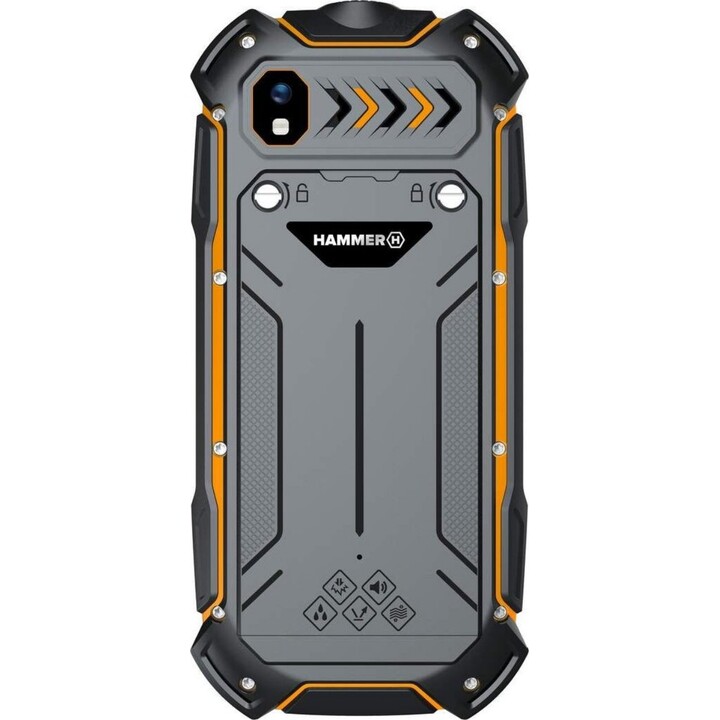 Téléphone portable robuste HAMMER Boost - 2,4 · 4G · 64 Mo · 128 Mo · IP68 · Noir