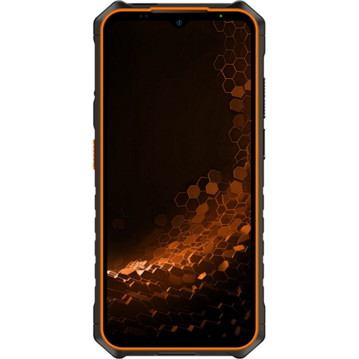 Smartphone resistente HAMMER Iron V - NFC · MediaTek Helio G36 · 6,5 IPS · 6 GB · 64 GB · Android 14 · Laranja