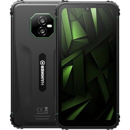 HAMMER Ranger Rugged Smartphone - NFC · MediaTek Helio G9 · 6 HD+ · 6+8 GB · 128 GB · Android 15 · Black/Green