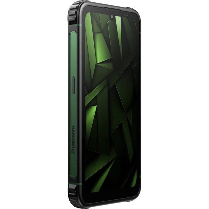 HAMMER Ranger Rugged Smartphone - NFC · MediaTek Helio G9 · 6 HD+ · 6+8 GB · 128 GB · Android 15 · Black/Green