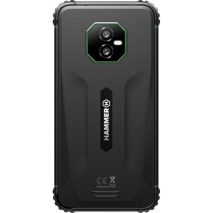 HAMMER Ranger Rugged Smartphone - NFC · MediaTek Helio G9 · 6 HD+ · 6+8 GB · 128 GB · Android 15 · Black/Green