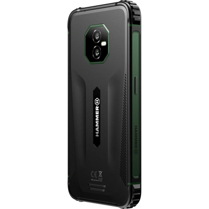 HAMMER Ranger Rugged Smartphone - NFC · MediaTek Helio G9 · 6 HD+ · 6+8 GB · 128 GB · Android 15 · Black/Green