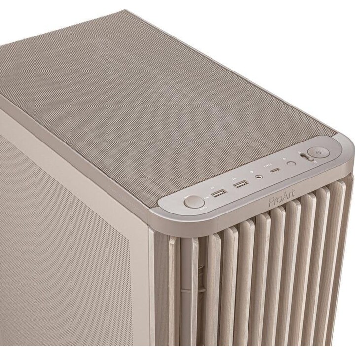 ASUS Proart PA401 Wood Mesh PWM - ATX case beige/wood - Unsealed