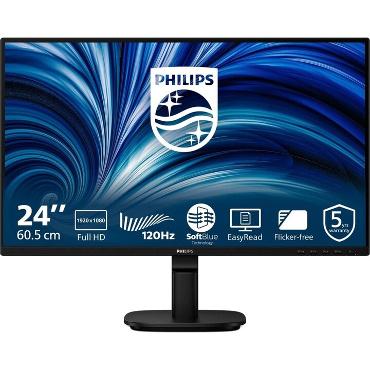 Monitor Philips 24B2N2200 de 23,8 pulgadas, Full HD, IPS y 120 Hz - Sin precintar