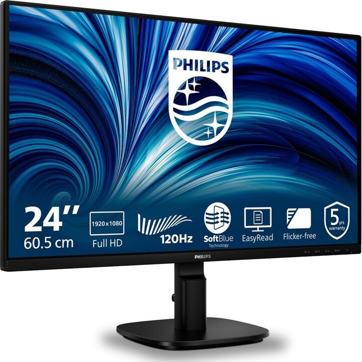 Monitor Philips 24B2N2200 de 23,8 pulgadas, Full HD, IPS y 120 Hz - Sin precintar