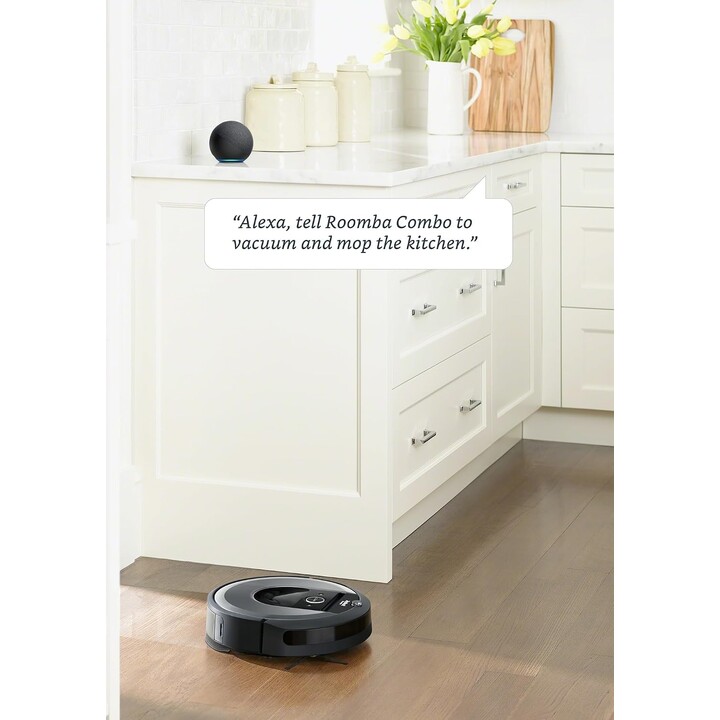 iRobot Roomba Combo i8+ Staubsauger- und Wischroboter, schwarz – generalüberholt