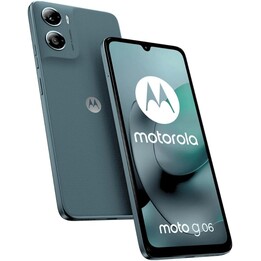 Motorola Moto G06, 4 Go 128 Go, écran 6,88 pouces, 5200 mAh, bleu tapisserie