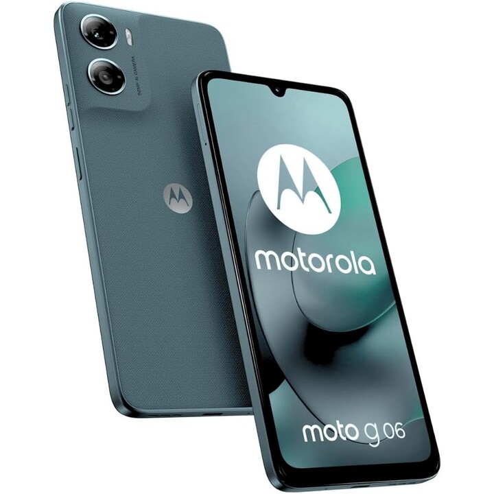 Motorola Moto G06, 4 GB 128 GB, schermo da 6,88 pollici, 5200 mAh, Tapestry Blue