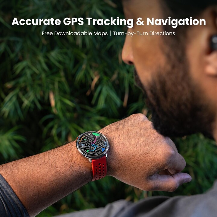Amazfit Active 2, smartwatch da 1,7 pollici, GPS, batteria di 10 giorni, 160+ modalità sportiva, nero