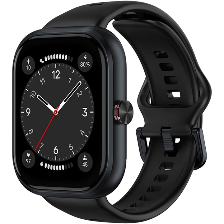 HONOR Choice Smartwatch, Fitness Tracker, SpO2, 1.95 AMOLED Display, 12 Days, GPS, 5ATM, Black